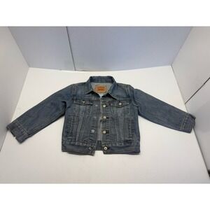 Classic Levi's Denim Trucker Jacket Youth Size 5 (5yr) Excellent Condition